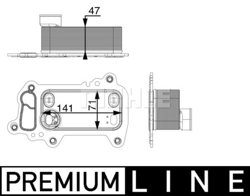 Radiator ulei, ulei motor CLC 79 000P MAHLE