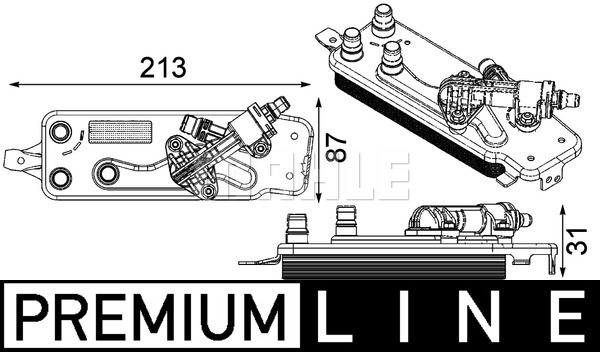 Radiator racire ulei, cutie de viteze automata CLC 90 000P MAHLE