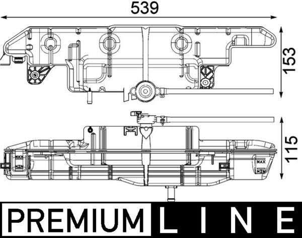 Vas de expansiune, racire CRT 100 000P MAHLE