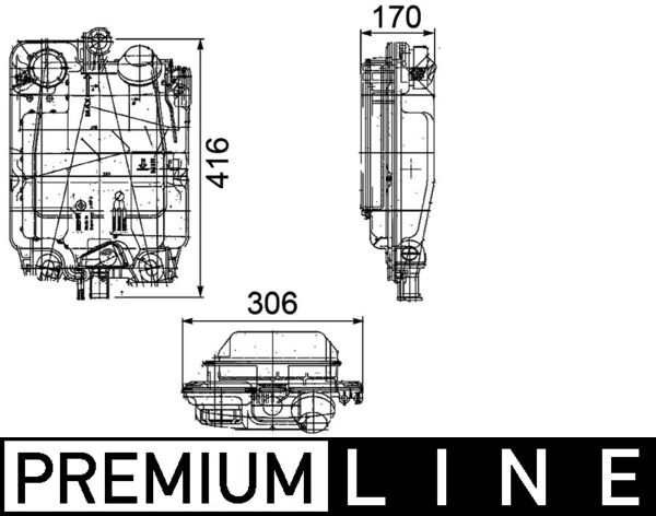 Vas de expansiune, racire CRT 102 000P MAHLE