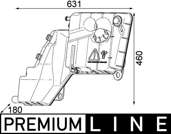 Vas de expansiune, racire CRT 103 000P MAHLE