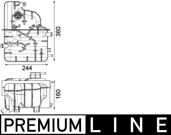 Vas de expansiune, racire CRT 225 000P MAHLE