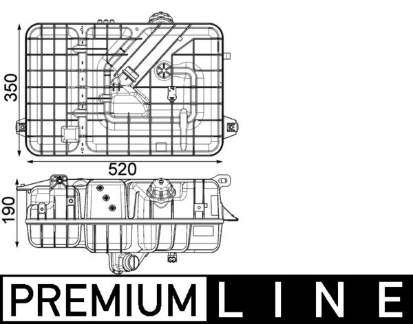 Vas de expansiune, racire CRT 235 000P MAHLE