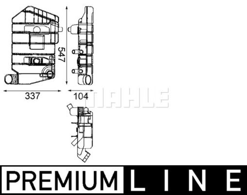 Vas de expansiune, racire CRT 32 000P MAHLE