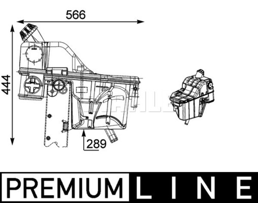 Vas de expansiune, racire CRT 54 000P MAHLE