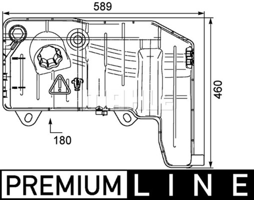 Vas de expansiune, racire CRT 55 000P MAHLE