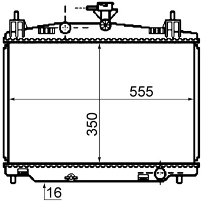 Radiator, racire motor CR 1071 000S MAHLE