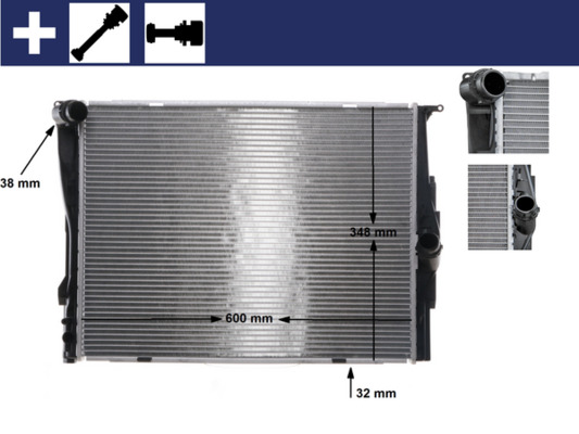 Radiator, racire motor CR 1088 000S MAHLE