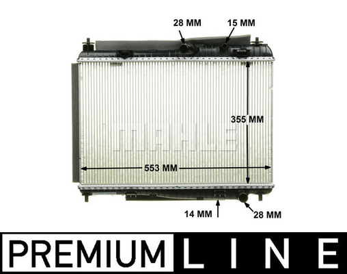 Radiator, racire motor CR 1135 000P MAHLE