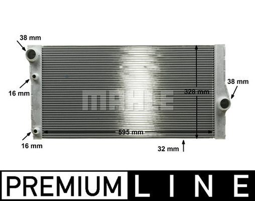 Radiator, racire motor CR 1147 000P MAHLE