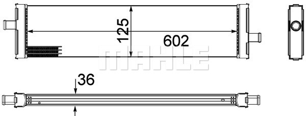 Radiator, racire motor CR 1185 000P MAHLE