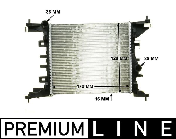 Radiator, racire motor CR 1187 000P MAHLE