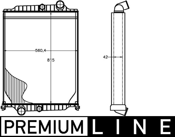 Radiator, racire motor CR 1226 000P MAHLE