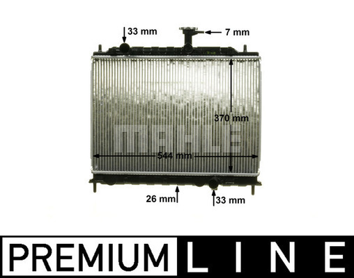 Radiator, racire motor CR 1304 000P MAHLE