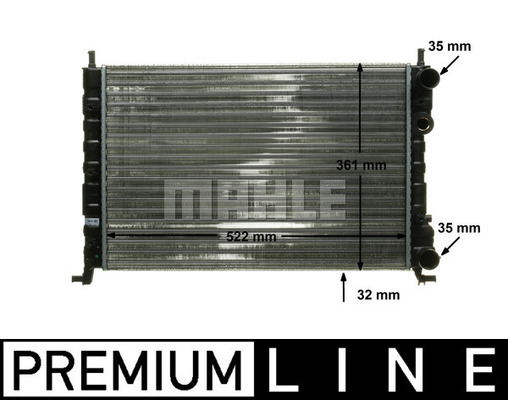 Radiator, racire motor CR 130 000P MAHLE