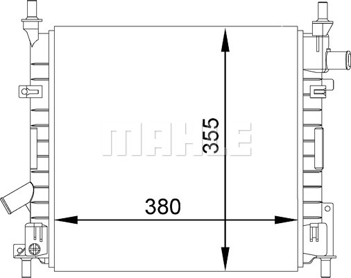 Radiator, racire motor CR 1349 000P MAHLE