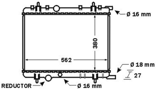 Radiator, racire motor CR 1434 000S MAHLE