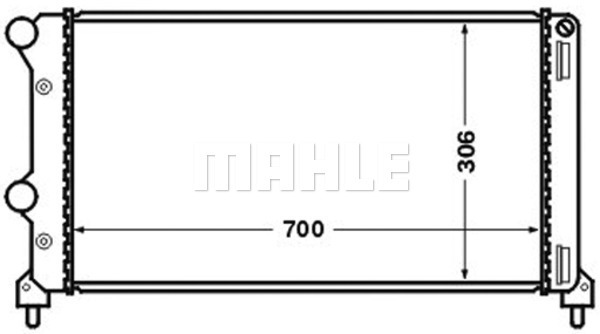 Radiator, racire motor CR 1448 000S MAHLE