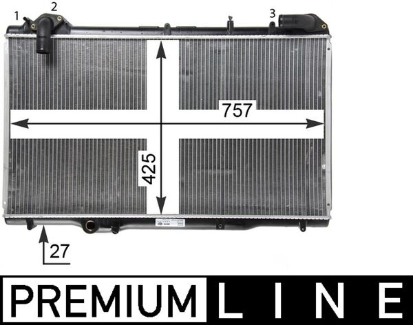 Radiator, racire motor CR 1503 000P MAHLE