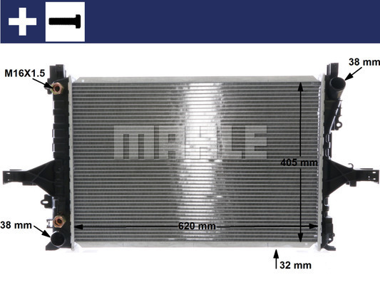 Radiator, racire motor CR 1547 000S MAHLE