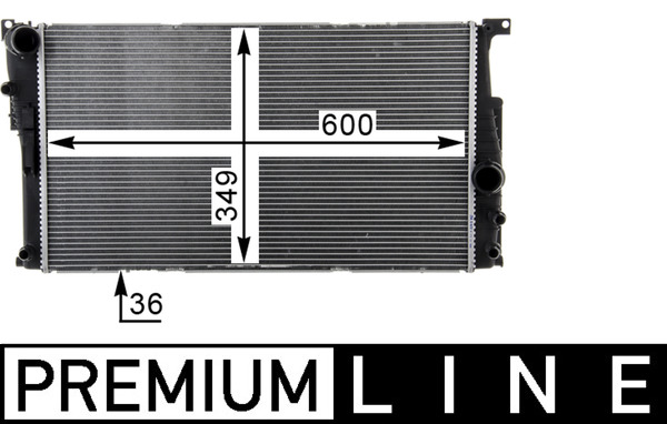 Radiator, racire motor CR 1725 000P MAHLE
