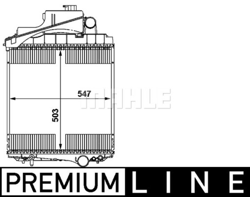 Radiator, racire motor CR 1729 000P MAHLE