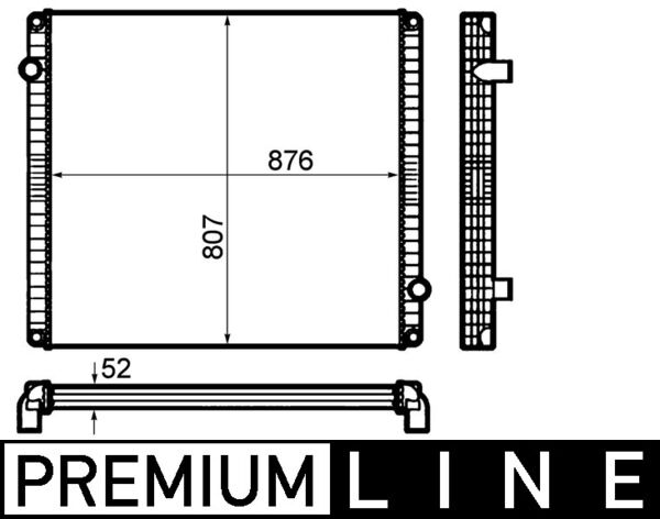 Radiator, racire motor CR 1916 000P MAHLE