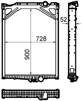 Radiator, racire motor CR 1917 000P MAHLE