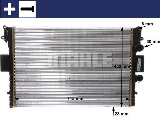 Radiator, racire motor CR 2006 000S MAHLE