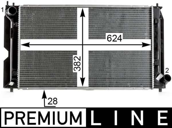 Radiator, racire motor CR 2016 000P MAHLE