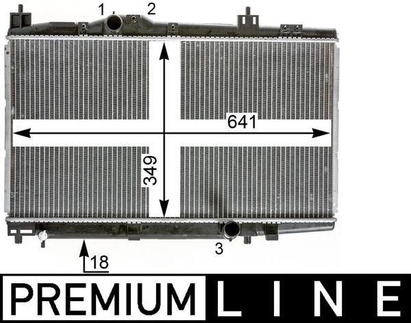 Radiator, racire motor CR 2017 000P MAHLE