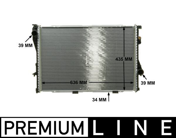 Radiator, racire motor CR 242 000P MAHLE