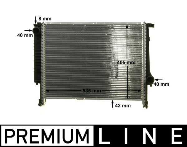 Radiator, racire motor CR 277 000P MAHLE