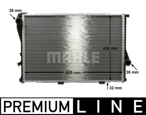 Radiator, racire motor CR 295 000P MAHLE