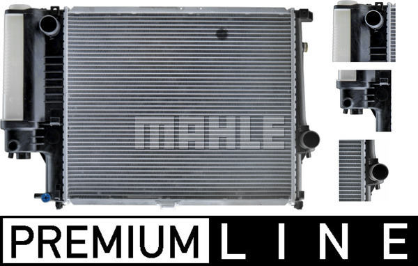 Radiator, racire motor CR 327 000P MAHLE