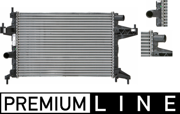 Radiator, racire motor CR 389 000P MAHLE