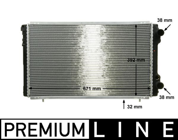 Radiator, racire motor CR 474 000P MAHLE