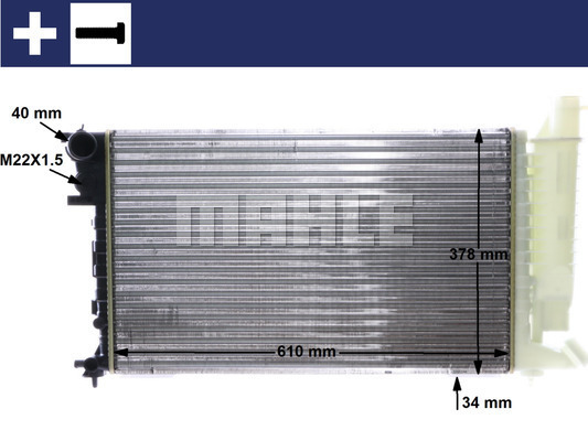 Radiator, racire motor CR 481 000S MAHLE