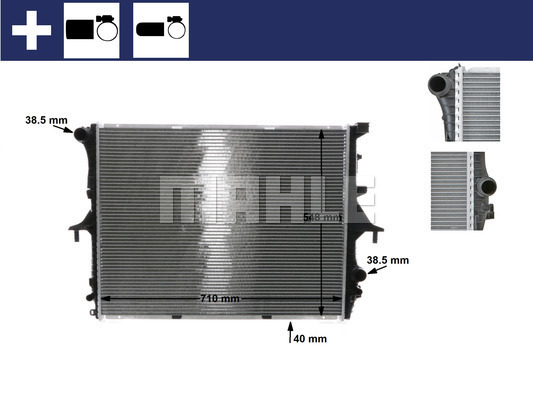 Radiator, racire motor CR 571 000S MAHLE