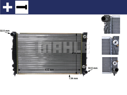 Radiator, racire motor CR 648 000S MAHLE