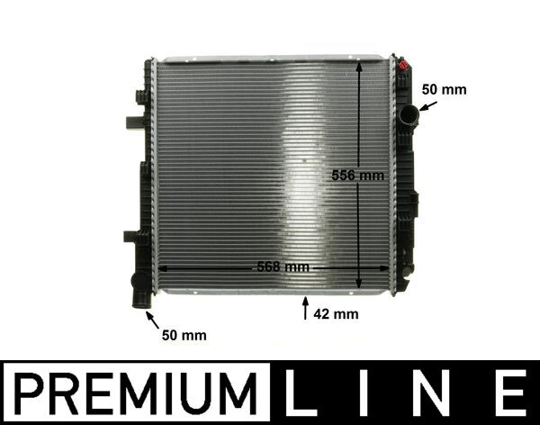 Radiator, racire motor CR 662 000P MAHLE