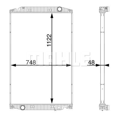 Radiator, racire motor CR 710 000S MAHLE