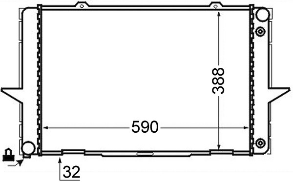 Radiator, racire motor CR 762 000S MAHLE