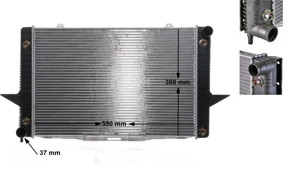 Radiator, racire motor CR 764 000S MAHLE