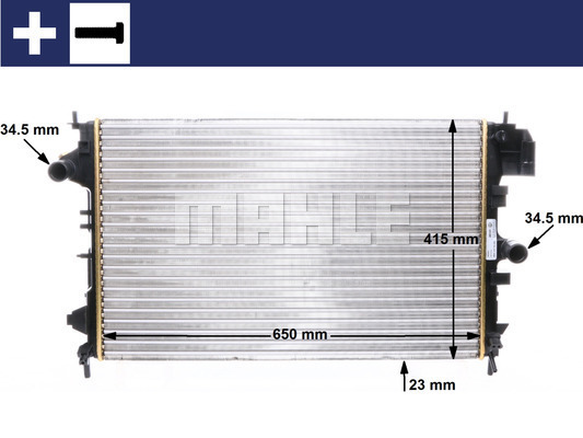 Radiator, racire motor CR 8 000S MAHLE