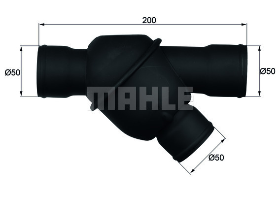 Termostat,lichid racire TH 8 83 MAHLE