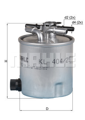 Filtru combustibil KL 404/25 MAHLE