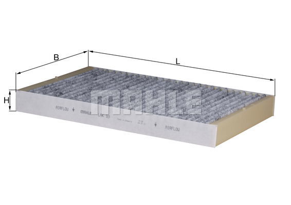 Filtru, aer habitaclu LAK 93 MAHLE