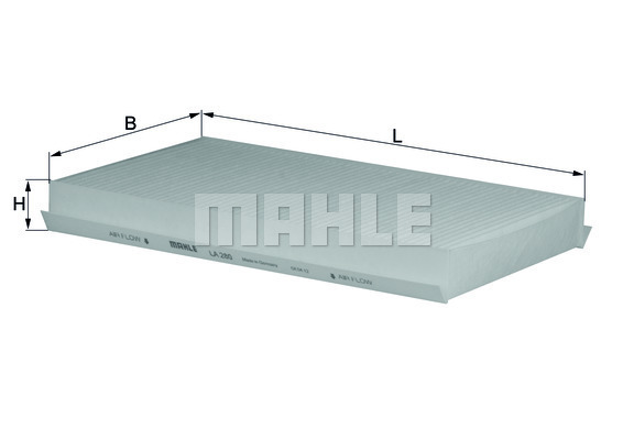 Filtru, aer habitaclu LA 280 MAHLE