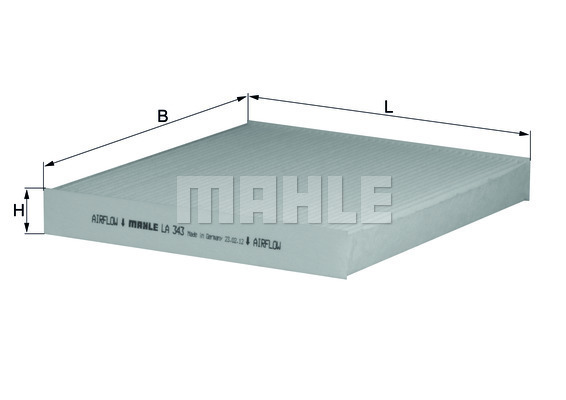 Filtru, aer habitaclu LA 343 MAHLE